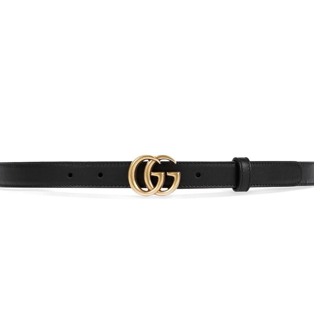Authentic Gucci leather belt with Double G size 85